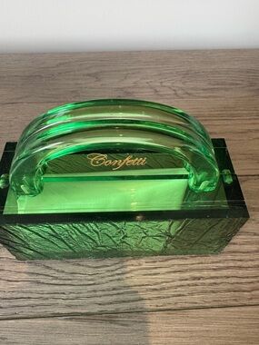 Duckie Confetti Green Acrylic Mini Bag